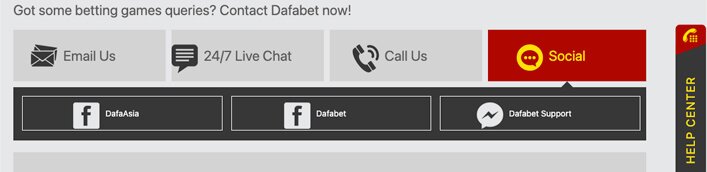 dafabet contact